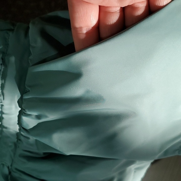 WOMENS ZUDA PEPLUM PUFFER SHORT COAT SIZE MEDIUM - Picture 8 of 8